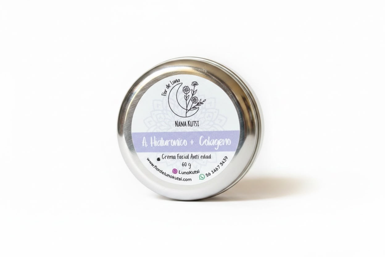 Crema facial antiedad. Acido hialuronico, Colágeno, Urea. 60 gr.