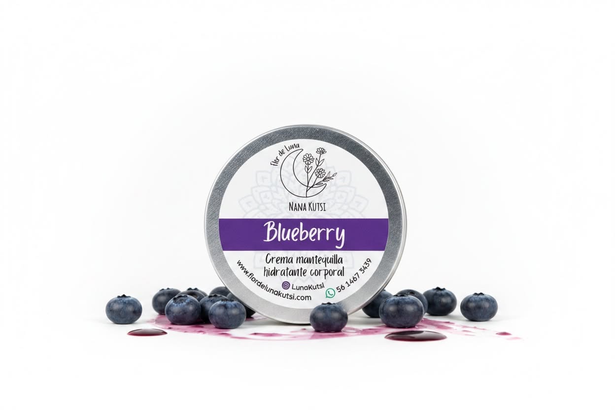 Mantequilla corporal con  Blue Berry, karite, oliva y almendras 250 gr