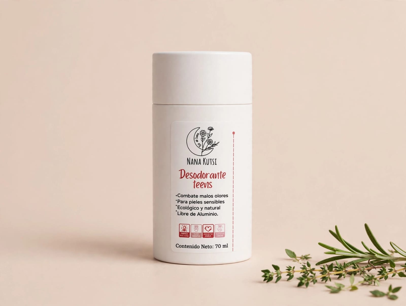 Desodorante  Teens (notas herbales) 70 gr
