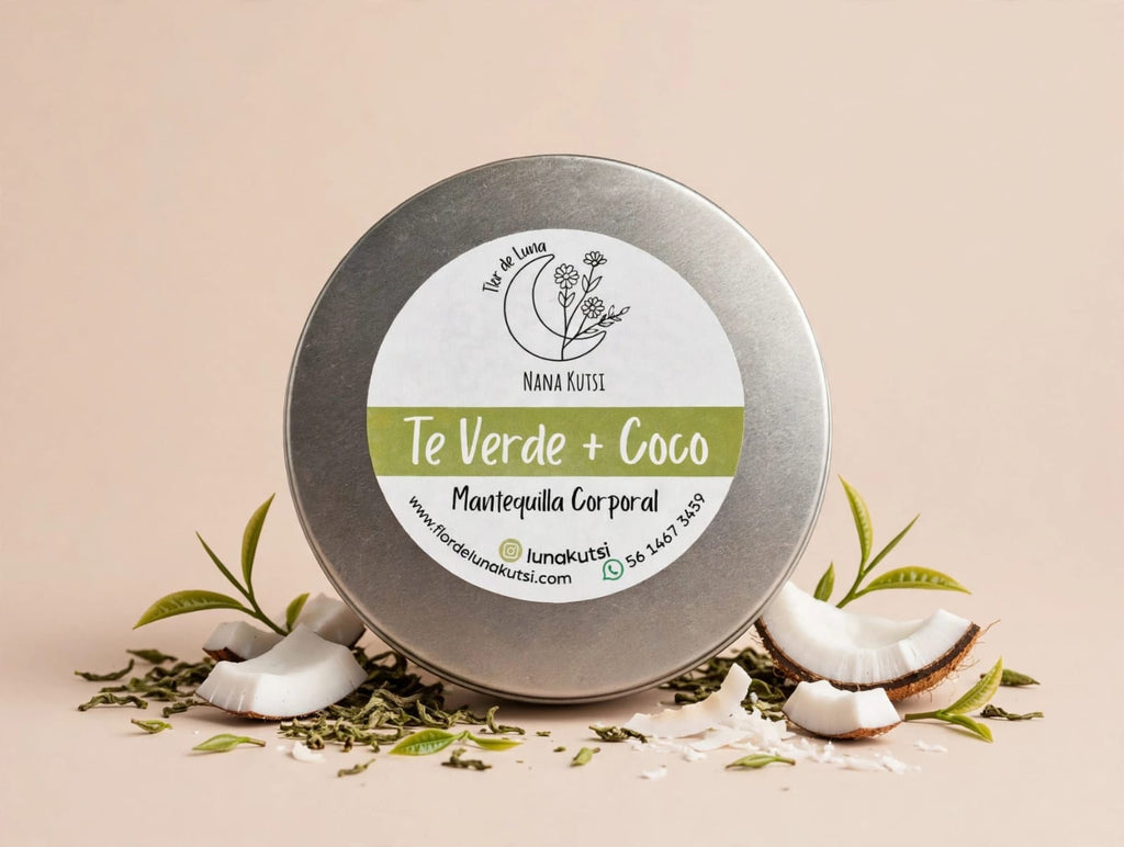 Mantequilla corporal de Té verde, coco y karite  250 gr