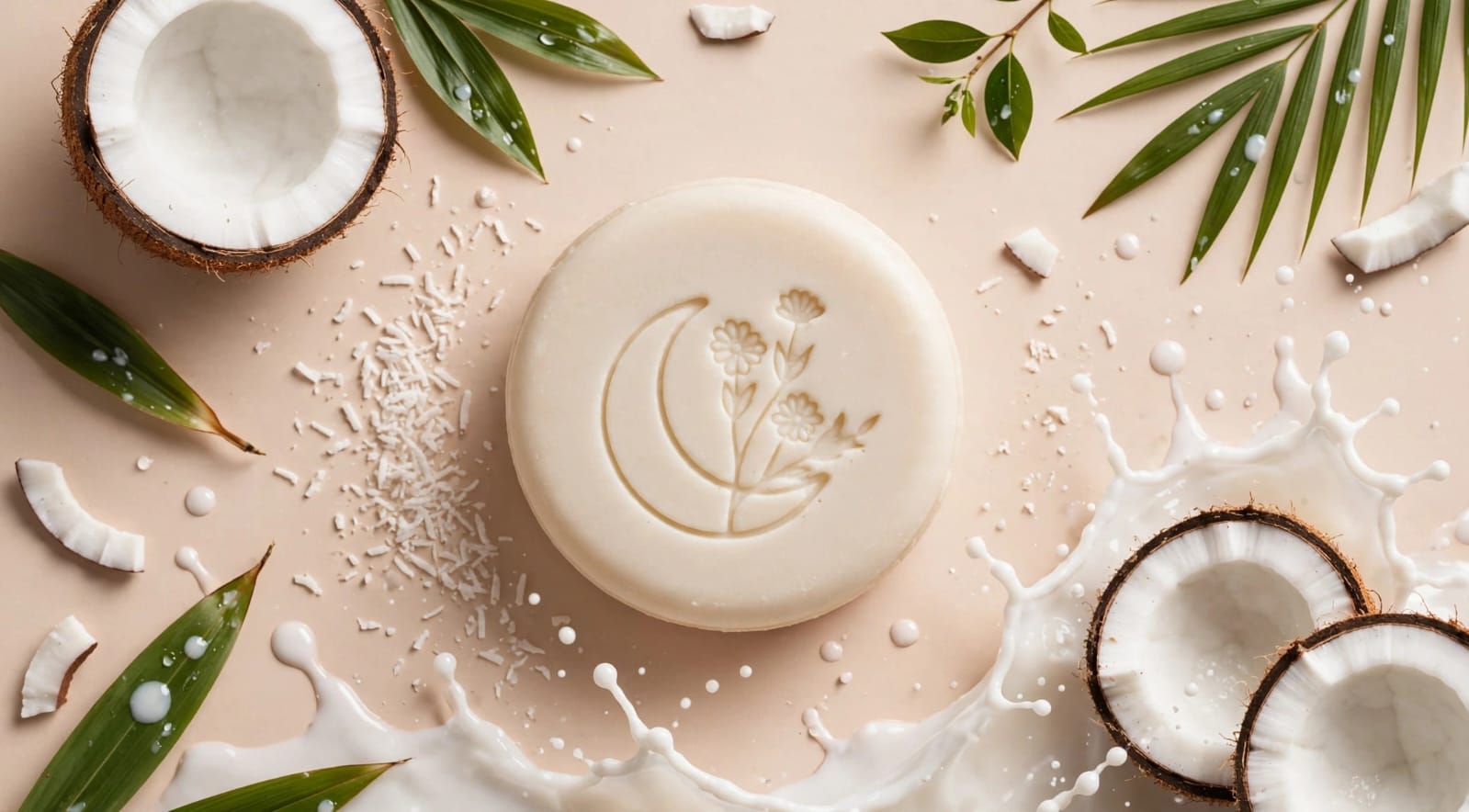 Shampoo sólido de Te blanco y coco 100 gr