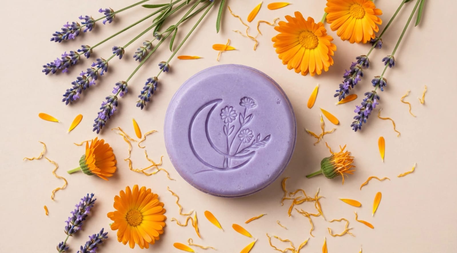 Shampoo sólido de Lavanda con caléndula 100 gr