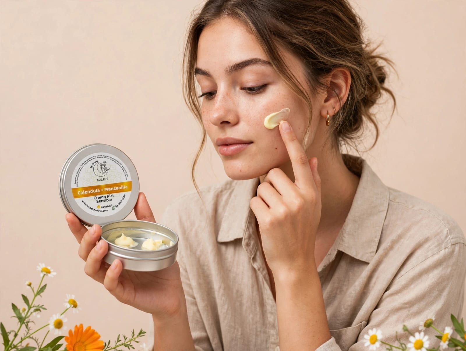 Crema corporal de Manzanilla y caléndula 250 gr