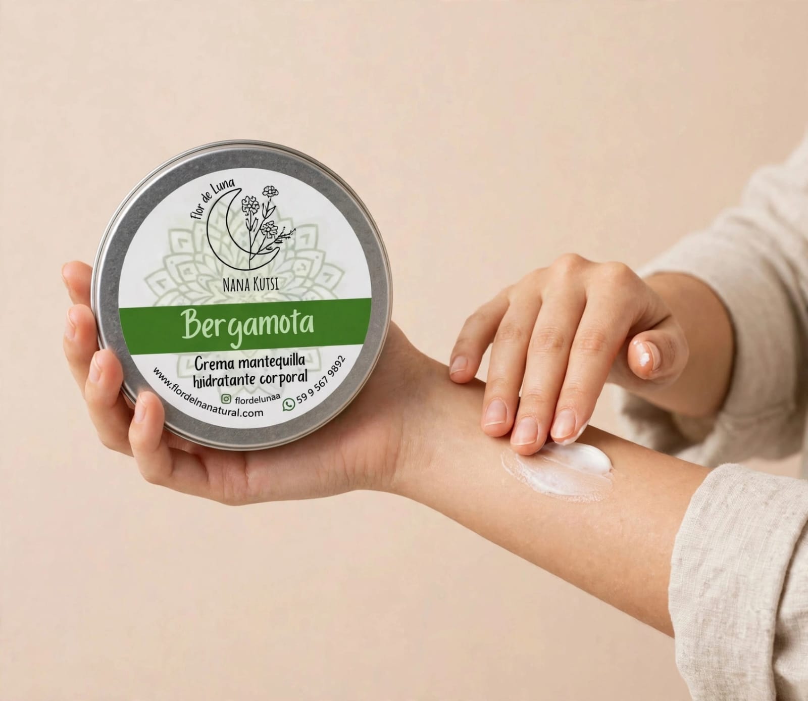 Mantequilla corporal de Bergamota, karité y verbena. 250 gr