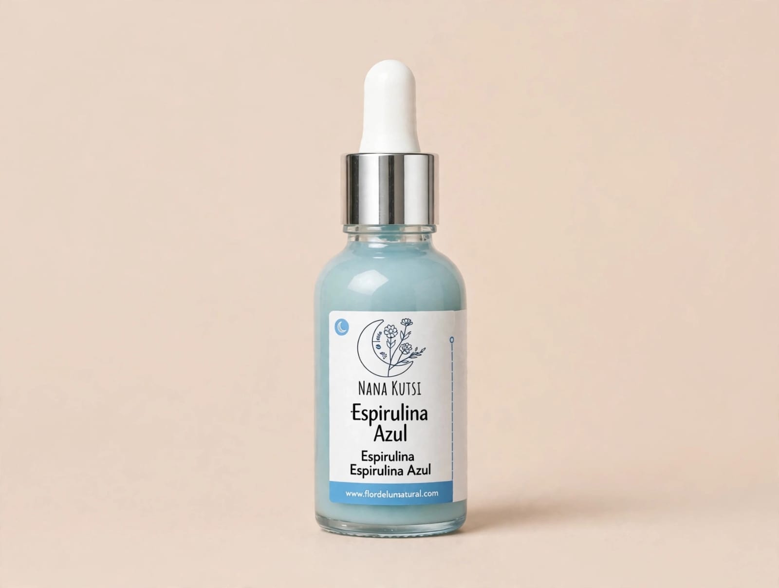 Sérum facial Anti-edad para piel sensible. Espirulina azul. 30 ml