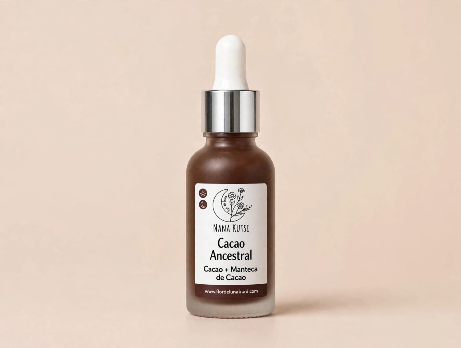 Sérum facial Antiedad hidratante con A. hialuronico, cacao, ceramidas. 30 ml