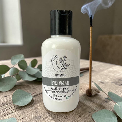 Aceite corporal de incienso, caléndula y semilla de uva 125 ml.