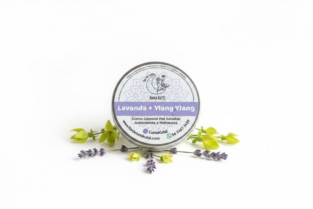 Crema corporal  de lavanda para piel sensible Cuidado diario 250 gr.