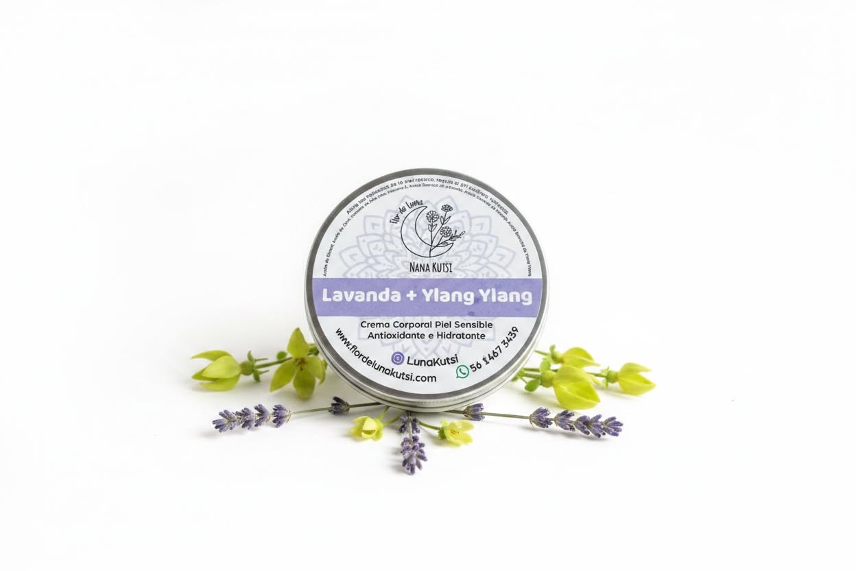 Crema corporal  de lavanda para piel sensible Cuidado diario 250 gr.