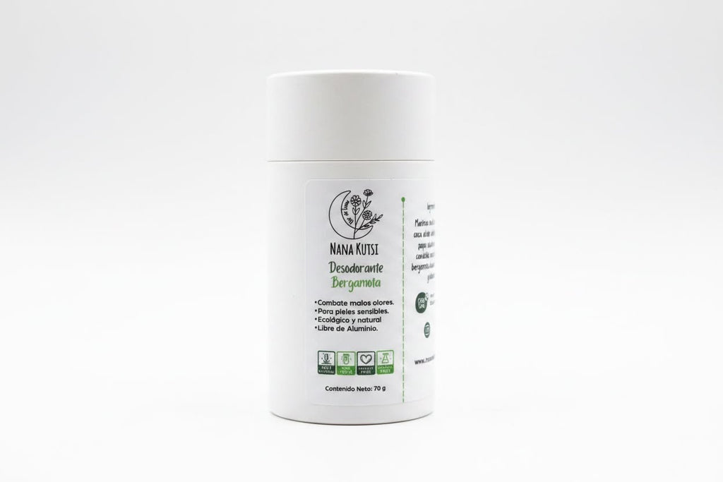 Desodorante de bergamota y lemon grass. 70 gr
