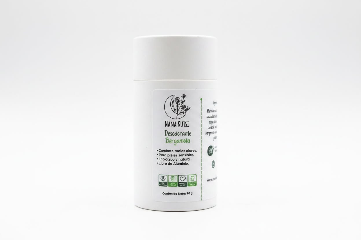 Desodorante de bergamota y lemon grass. 70 gr