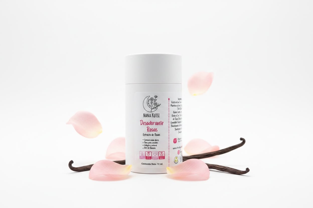Desodorante de rosas 70 gr. piel sensible.