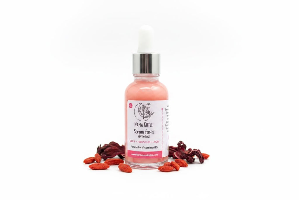 Sérum facial de noche con bakuchiol  (retinol). 30 ml