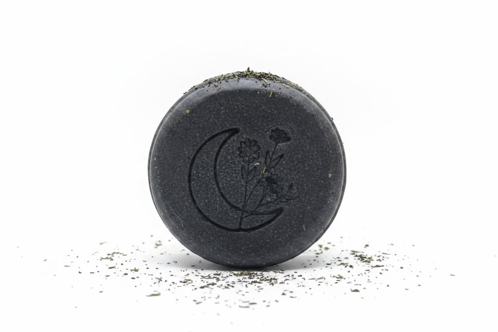 Shampoo solido Détox con carbón activado, menta  y árbol de té 100 gr