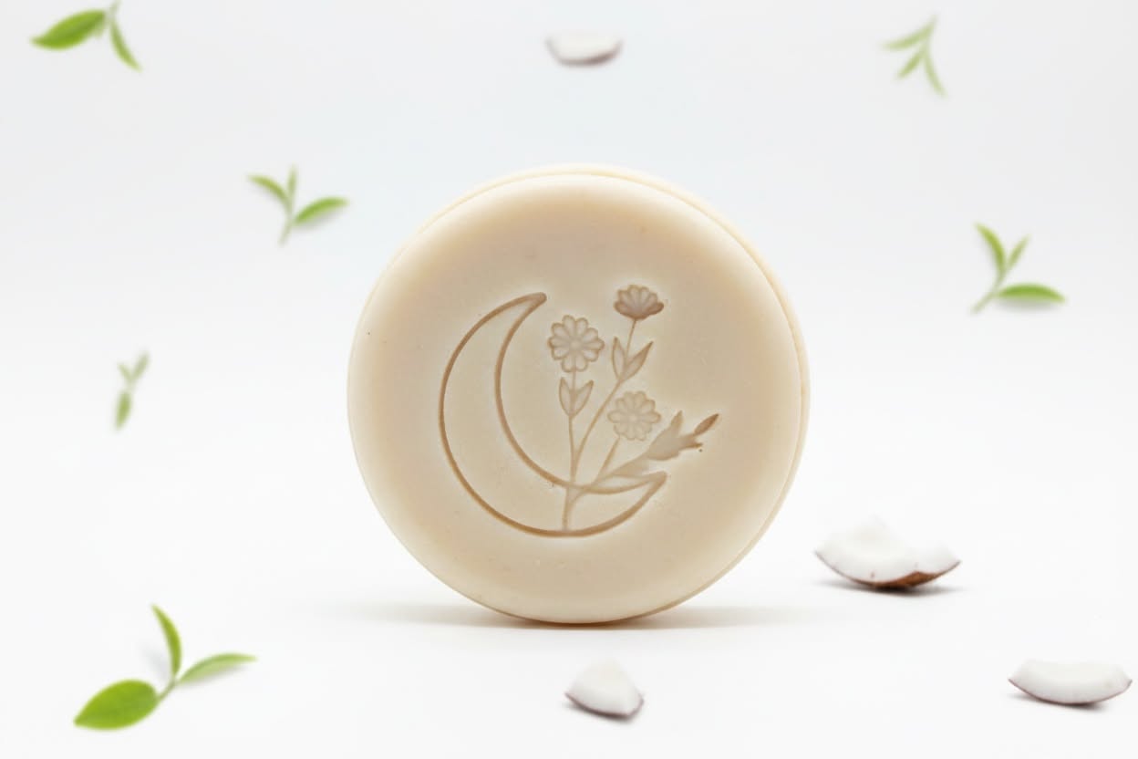 Shampoo solido con te blanco y coco 100 gr