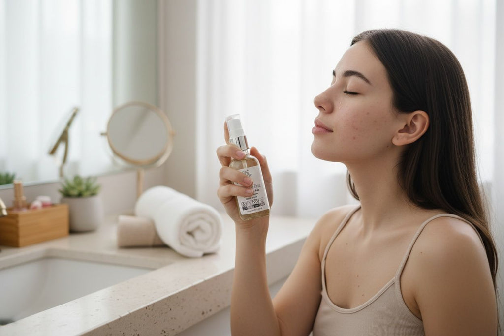 Tónico Facial Détox. arbol de té, carbon activado, enebro, acido salicilico. 60ml.