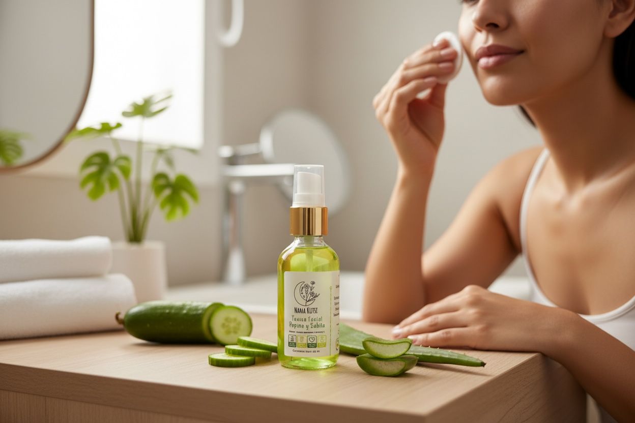 Tónico Facial Refrescante, pepino y sábila. 60 ml